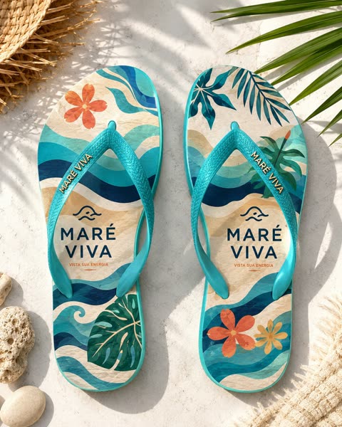 Chinelo Balanço da Maré — foto real do produto