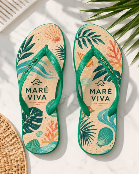 Chinelo Green Ocean — foto real do produto